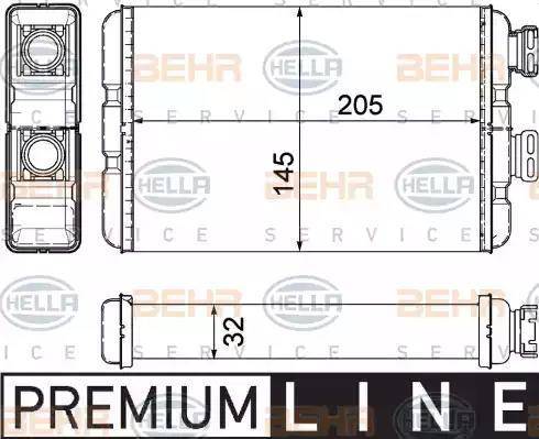 HELLA 8FH 351 311-321 - Siltummainis, Salona apsilde www.autospares.lv