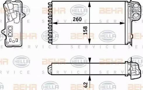 HELLA 8FH 351 313-421 - Siltummainis, Salona apsilde www.autospares.lv