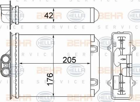 HELLA 8FH 351 331-384 - Siltummainis, Salona apsilde www.autospares.lv