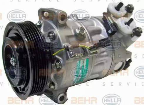 HELLA 8FK 351 003-381 - Kompresors, Gaisa kond. sistēma www.autospares.lv