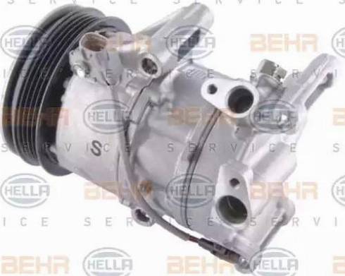 HELLA 8FK 351 002-401 - Kompresors, Gaisa kond. sistēma www.autospares.lv