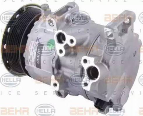 HELLA 8FK 351 002-411 - Kompresors, Gaisa kond. sistēma www.autospares.lv