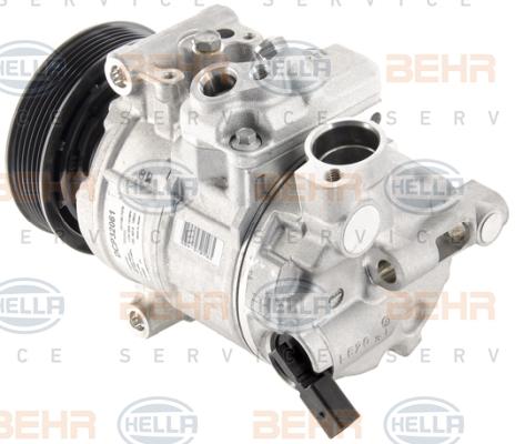 HELLA 8FK 351 007-091 - Compressor, air conditioning www.autospares.lv