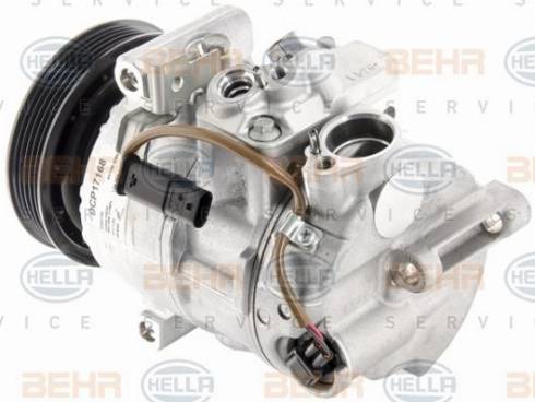 HELLA 8FK 351 007-181 - Kompresors, Gaisa kond. sistēma www.autospares.lv