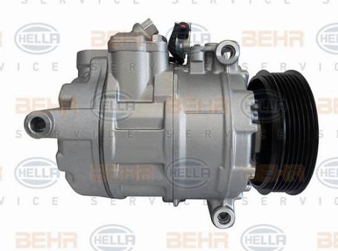 HELLA 8FK 351 105-611 - Compressor, air conditioning www.autospares.lv