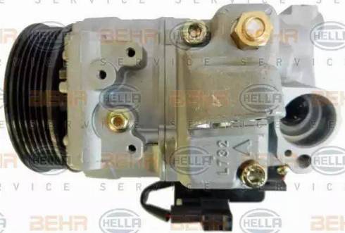 HELLA 8FK 351 114-991 - Kompresors, Gaisa kond. sistēma www.autospares.lv