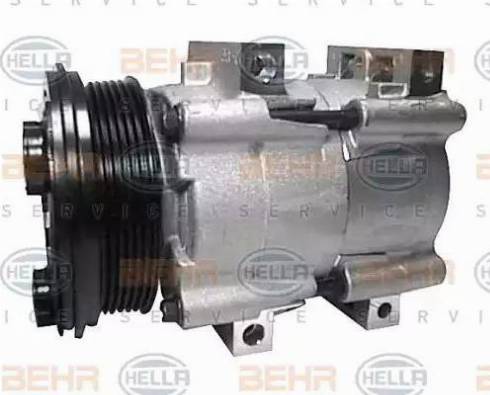 HELLA 8FK 351 113-581 - Kompresors, Gaisa kond. sistēma www.autospares.lv