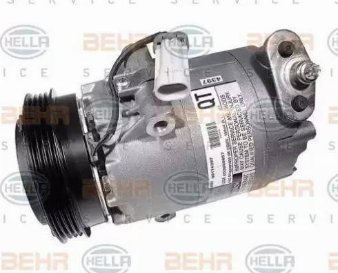 HELLA 8FK 351 134-101 - Kompresors, Gaisa kond. sistēma www.autospares.lv