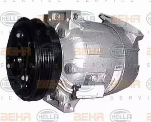 HELLA 8FK 351 134-271 - Kompresors, Gaisa kond. sistēma www.autospares.lv