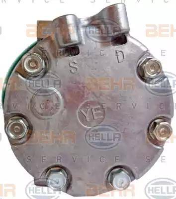 HELLA 8FK 351 135-981 - Kompresors, Gaisa kond. sistēma www.autospares.lv