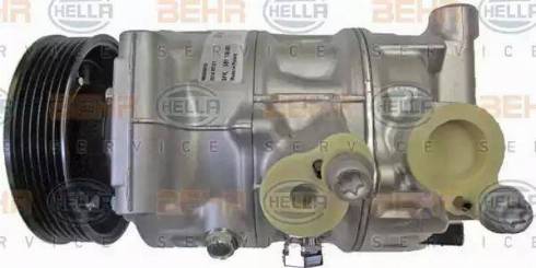 HELLA 8FK 351 136-061 - Kompresors, Gaisa kond. sistēma www.autospares.lv