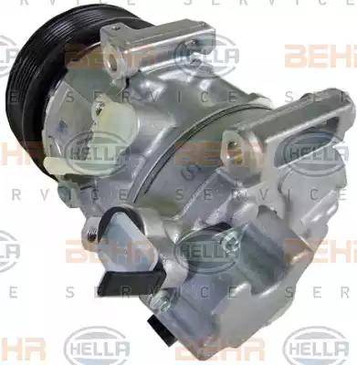 HELLA 8FK 351 125-121 - Kompresors, Gaisa kond. sistēma www.autospares.lv