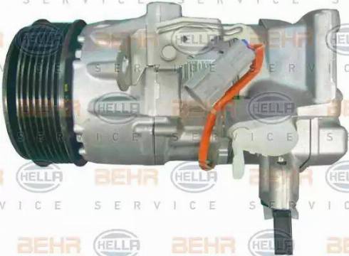 HELLA 8FK 351 125-201 - Kompresors, Gaisa kond. sistēma www.autospares.lv