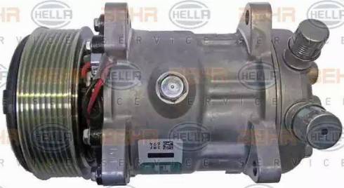 HELLA 8FK 351 126-001 - Kompresors, Gaisa kond. sistēma www.autospares.lv