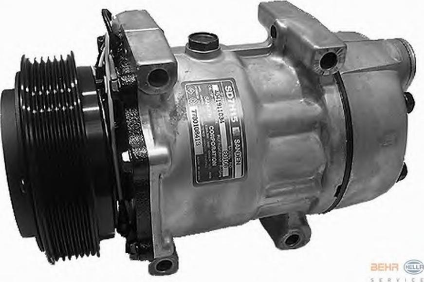 HELLA 8FK351126331 - Compressor, air conditioning www.autospares.lv