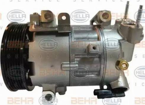 HELLA 8FK 351 123-571 - Kompresors, Gaisa kond. sistēma www.autospares.lv