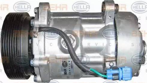 HELLA 8FK 351 127-021 - Compressor, air conditioning www.autospares.lv