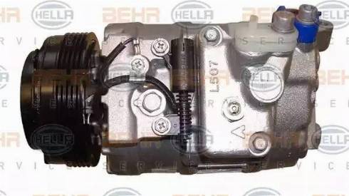 HELLA 8FK 351 176-001 - Kompresors, Gaisa kond. sistēma autospares.lv