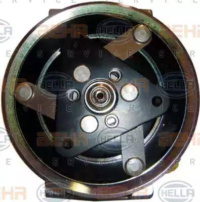 HELLA 8FK 351 340-081 - Kompresors, Gaisa kond. sistēma autospares.lv