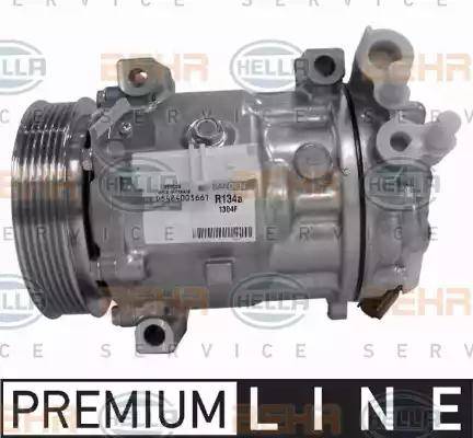 HELLA 8FK 351 316-131 - Compressor, air conditioning www.autospares.lv