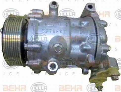 HELLA 8FK 351 334-411 - Kompresors, Gaisa kond. sistēma www.autospares.lv