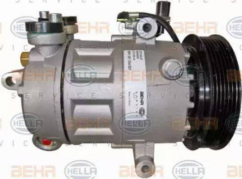 HELLA 8FK 351 334-521 - Kompresors, Gaisa kond. sistēma www.autospares.lv