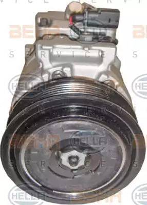 HELLA 8FK 351 322-971 - Kompresors, Gaisa kond. sistēma www.autospares.lv