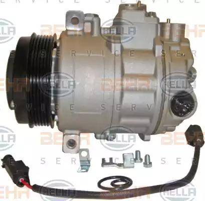 HELLA 8FK 351 322-891 - Compressor, air conditioning www.autospares.lv