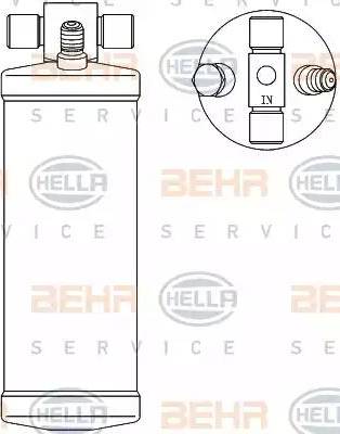 HELLA 8FT 351 192-551 - Sausinātājs, Kondicionieris www.autospares.lv