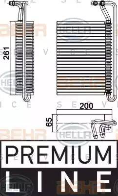 HELLA 8FV 351 330-501 - Iztvaikotājs, Gaisa kondicionēšanas sistēma www.autospares.lv