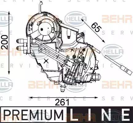 HELLA 8FV 351 330-161 - Iztvaikotājs, Gaisa kondicionēšanas sistēma www.autospares.lv