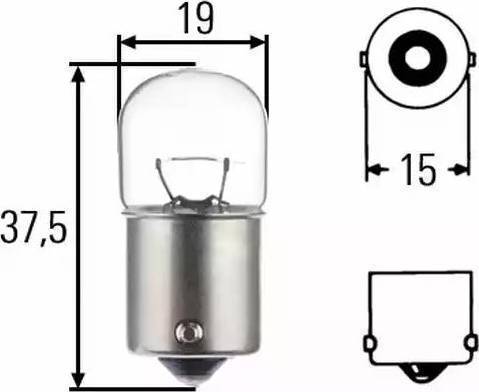 HELLA 8GA 002 071-258 - Kvēlspuldze, Bremžu signāla / Aizm. lukturi www.autospares.lv