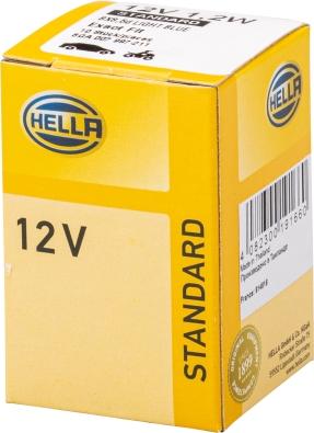 HELLA 8GA 007 997-211 - Kvēlspuldze, Instrumentu paneļa apgaismojums www.autospares.lv