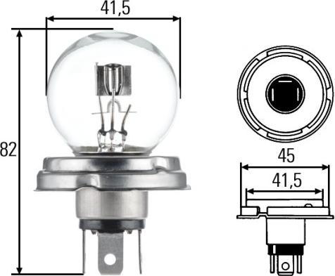 HELLA 8GD 002 088-071 - Kvēlspuldze, Pamatlukturis www.autospares.lv