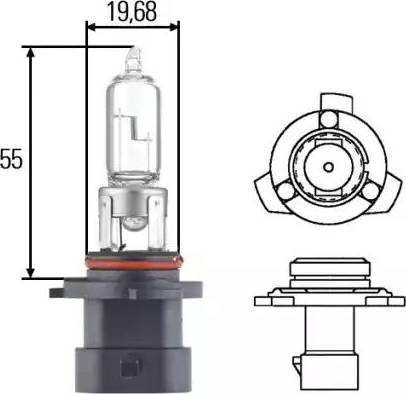 HELLA 8GH 005 635-161 - Kvēlspuldze, Tālās gaismas lukturis autospares.lv