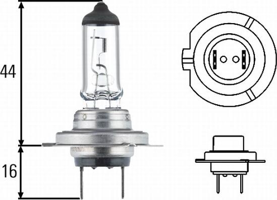 HELLA 8GH 007 157-481 - Лампа накаливания, основная фара www.autospares.lv