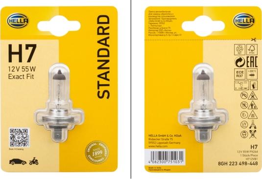 HELLA 8GH223498-448 - Bulb, spotlight www.autospares.lv