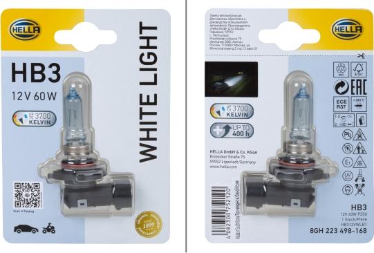 HELLA 8GH223498-168 - Bulb, spotlight www.autospares.lv