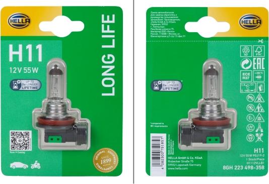 HELLA 8GH223498-358 - Bulb, spotlight www.autospares.lv