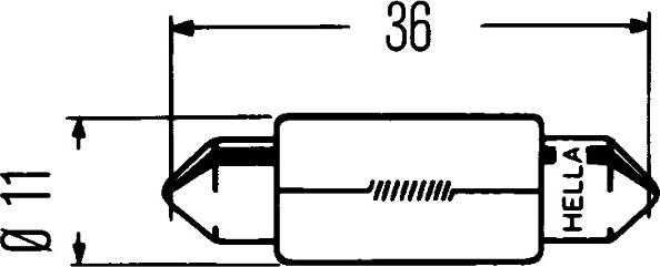 HELLA 8GM 002 092-137 - Лампа накаливания www.autospares.lv