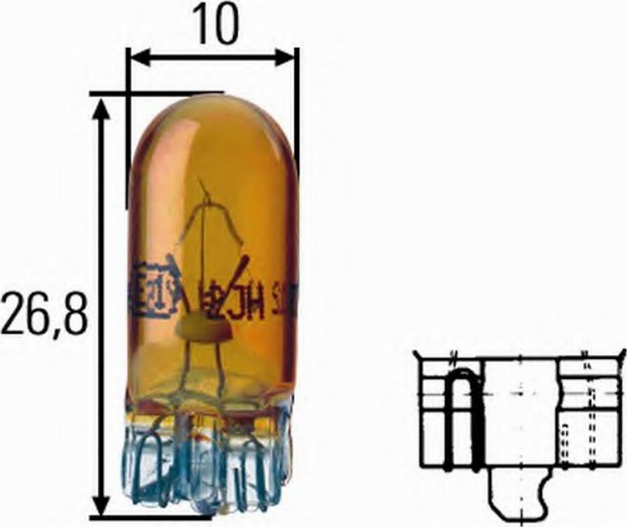 HELLA 8GP 003 594-547 - Bulb, indicator www.autospares.lv