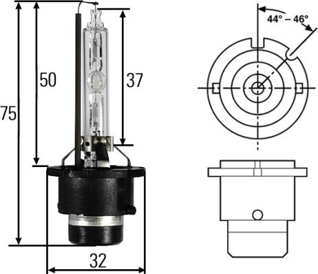 HELLA 8GS 007 949-101 - Kvēlspuldze, Pamatlukturis autospares.lv