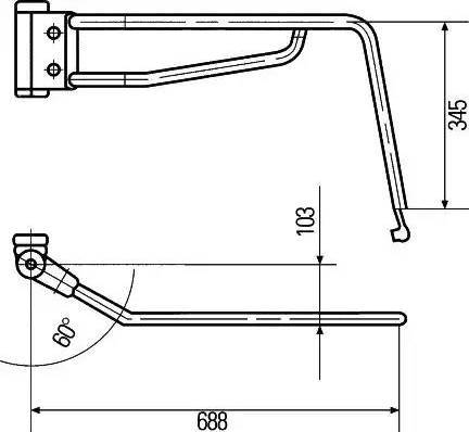 HELLA 8HG 503 019-012 - Kronšteins, Ārējais atpakaļskata spogulis www.autospares.lv