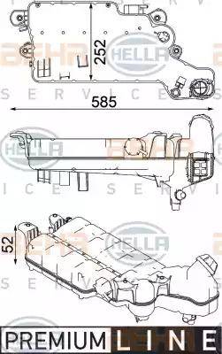 HELLA 8MA 376 750-611 - Kompensācijas tvertne, Dzesēšanas šķidrums www.autospares.lv