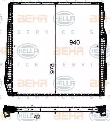 HELLA 8MK 376 906-301 - Radiators, Motora dzesēšanas sistēma www.autospares.lv