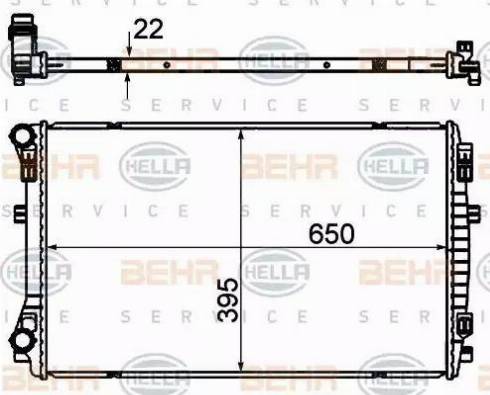 HELLA 8MK 376 901-374 - Radiators, Motora dzesēšanas sistēma www.autospares.lv