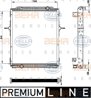 HELLA 8MK 376 908-011 - Radiators, Motora dzesēšanas sistēma www.autospares.lv