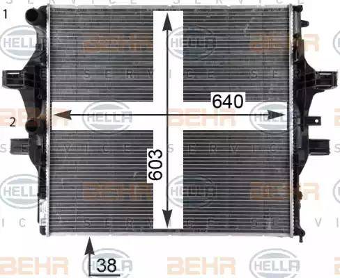 HELLA 8MK 376 903-611 - Radiators, Motora dzesēšanas sistēma www.autospares.lv