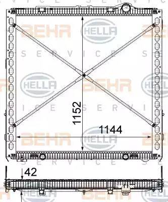 HELLA 8MK 376 903-041 - Radiators, Motora dzesēšanas sistēma www.autospares.lv