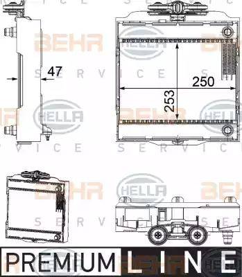 HELLA 8MK 376 746-521 - Radiators, Motora dzesēšanas sistēma www.autospares.lv